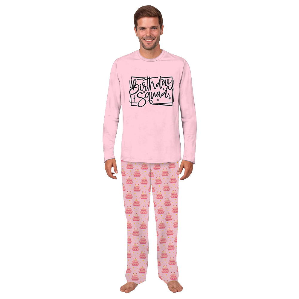 Sweet Pink Birthday Squad Pajama Sets Sweet Pink Birthday Squad Pajama Sets