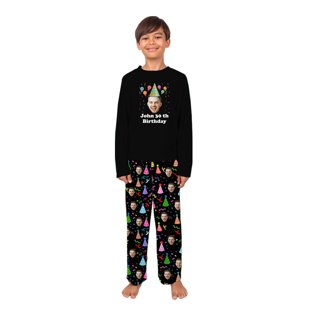 Funny Custom Face Birthday Pajamas Sets Funny Custom Face Birthday Pajamas Sets