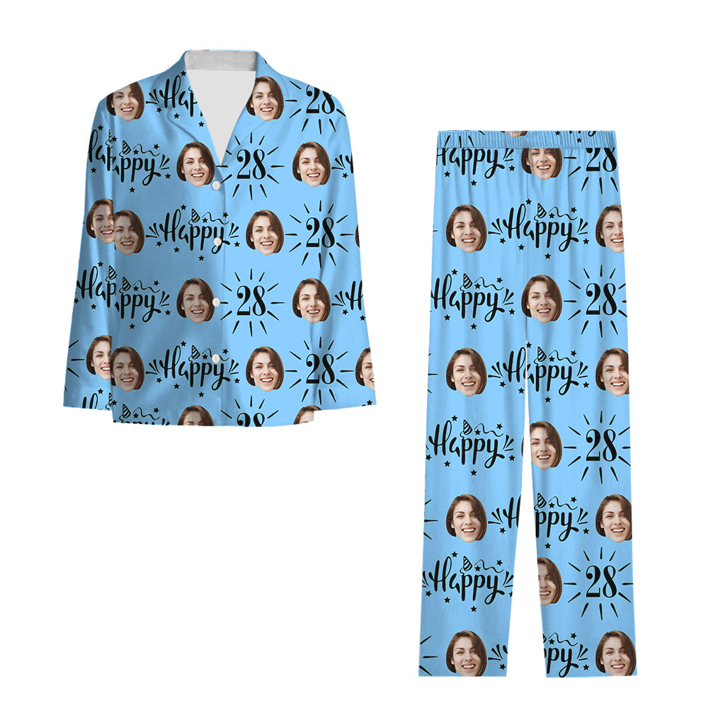 Cute Matching Family Birthday PJs With Faces And Age