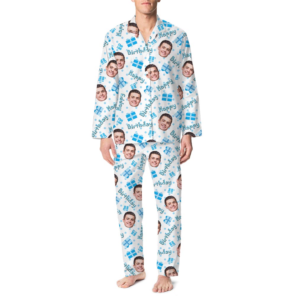 Happy Birthday Matching Pajamas Custom Photos