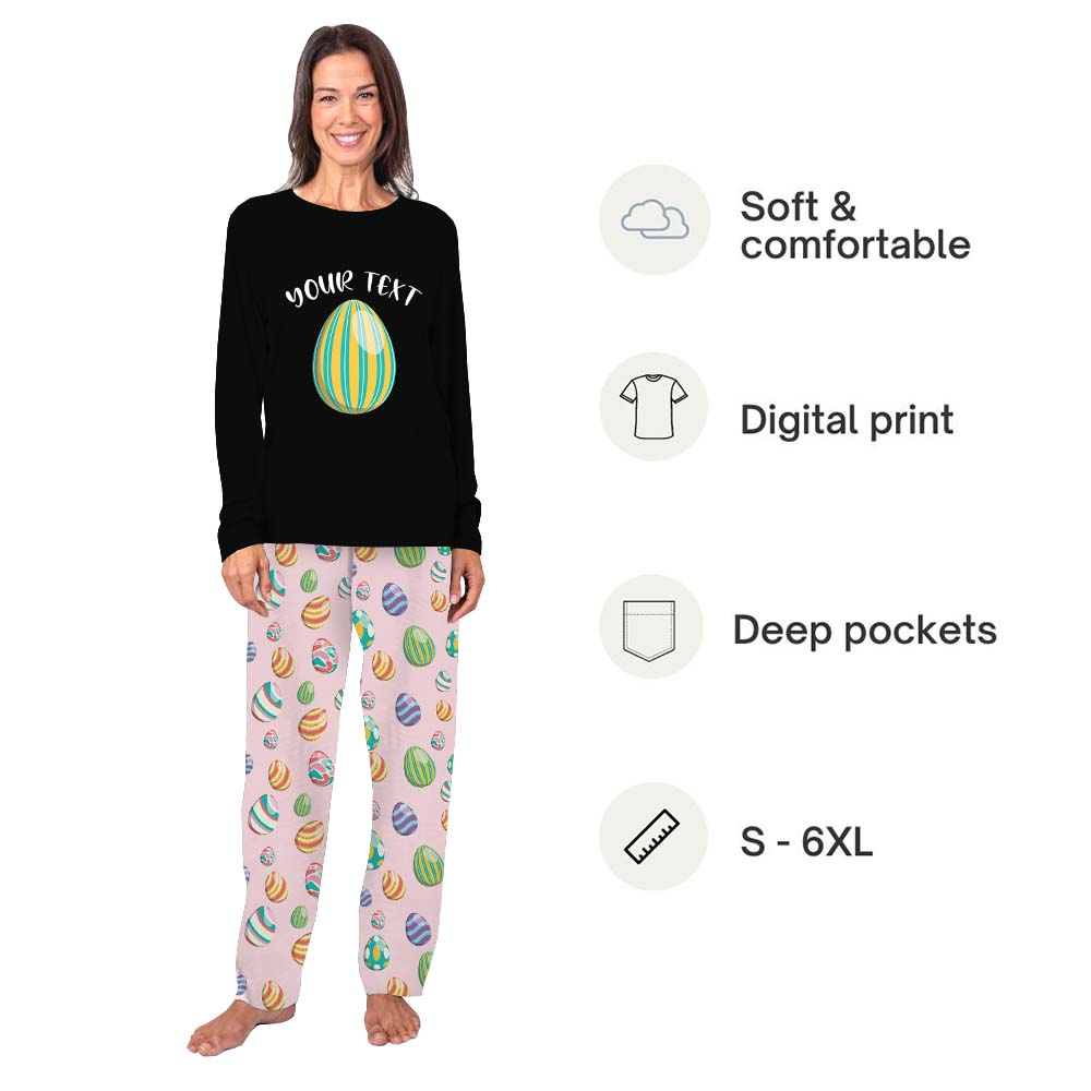 Personalized Easter Egg Dog And Owner Easter Pajamas Personalized Easter Egg Dog And Owner Easter Pajamas