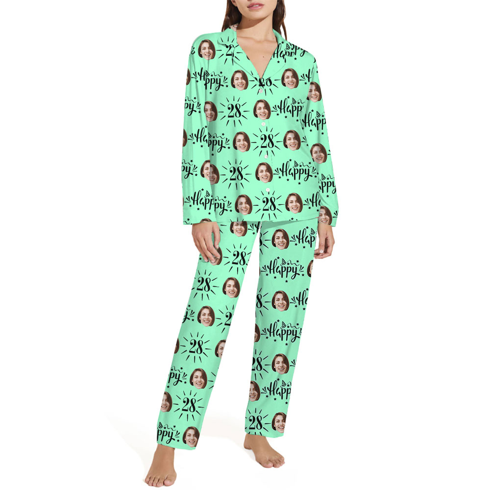 Customized Photos And Age Plus Size Birthday Pajamas Customized Photos And Age Plus Size Birthday Pajamas