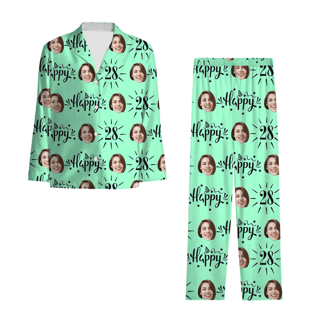 Customized Photos And Age Plus Size Birthday Pajamas Customized Photos And Age Plus Size Birthday Pajamas
