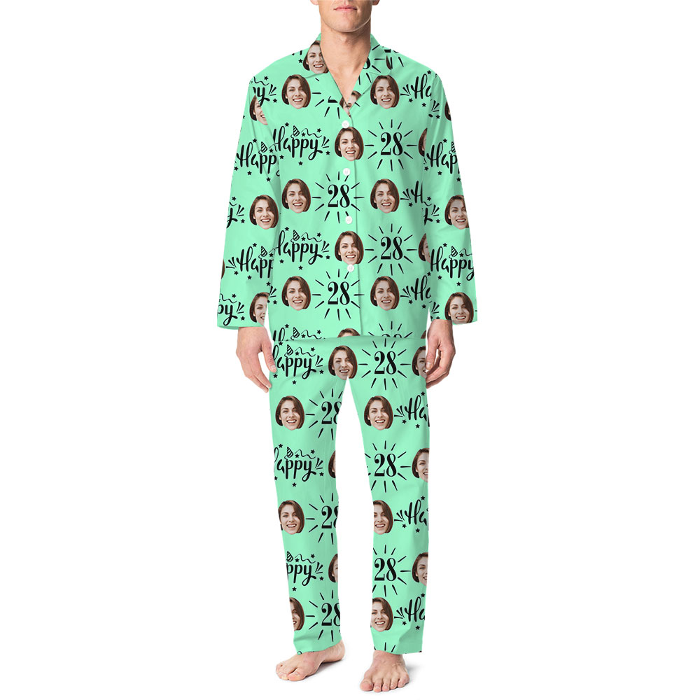 Customized Photos And Age Plus Size Birthday Pajamas Customized Photos And Age Plus Size Birthday Pajamas