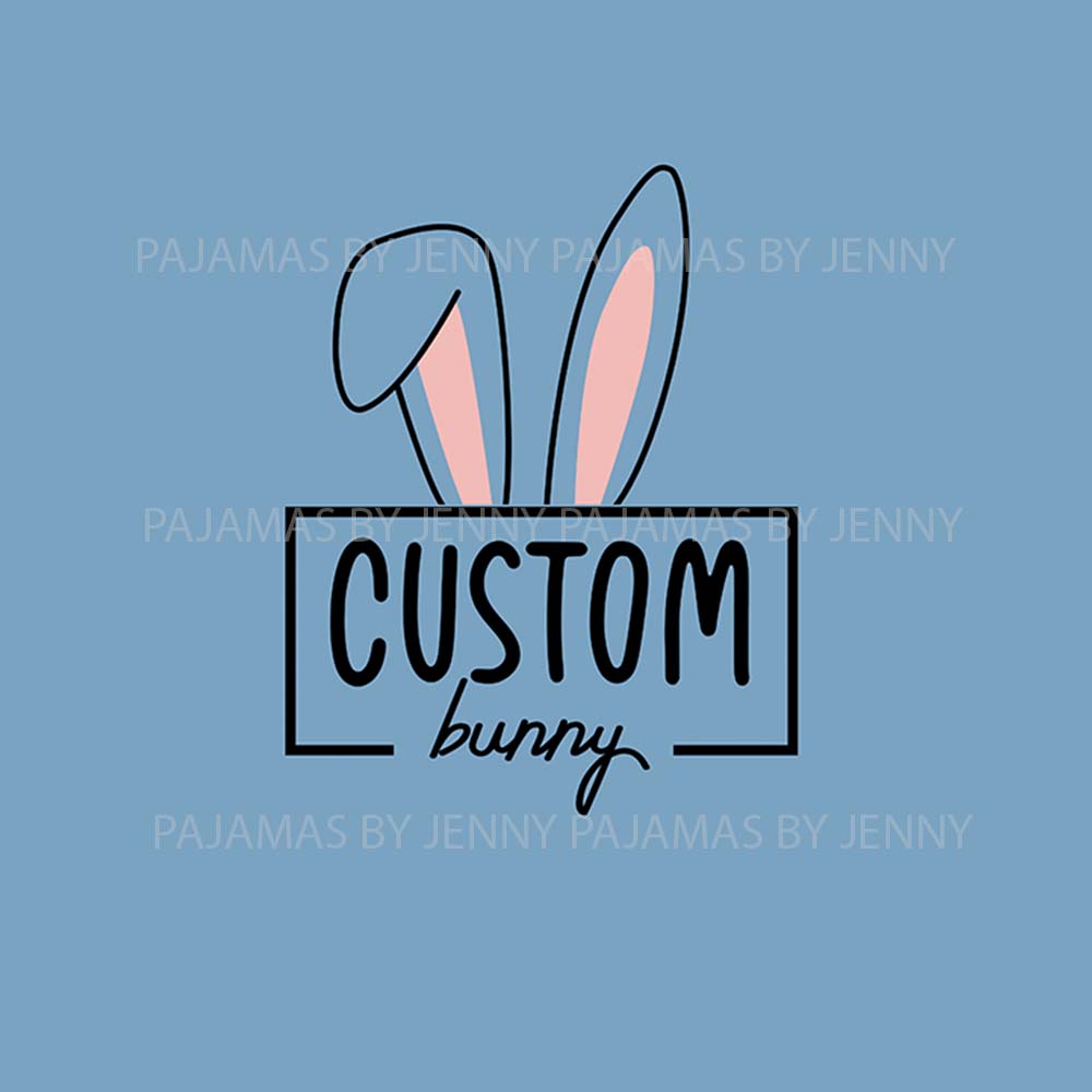 Custom Name Bunny Family Matching Easter Pajamas Custom Name Bunny Family Matching Easter Pajamas