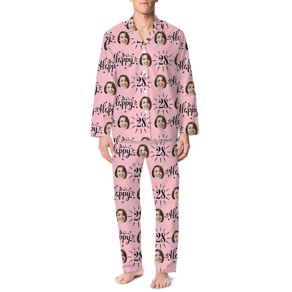 Customizable Birthday Squad Pajama Sets With Photos And Age Customizable Birthday Squad Pajama Sets With Photos And Age