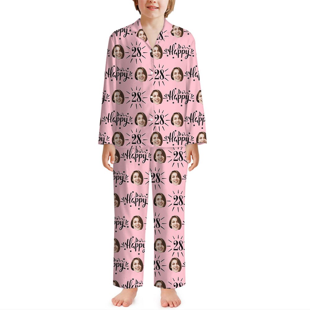 Customizable Birthday Squad Pajama Sets With Photos And Age Customizable Birthday Squad Pajama Sets With Photos And Age