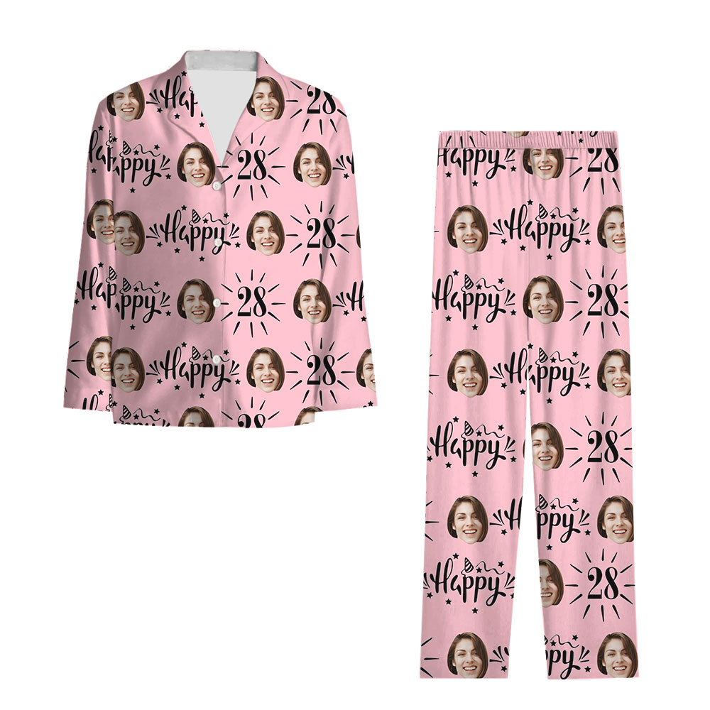Customizable Birthday Squad Pajama Sets With Photos And Age Customizable Birthday Squad Pajama Sets With Photos And Age