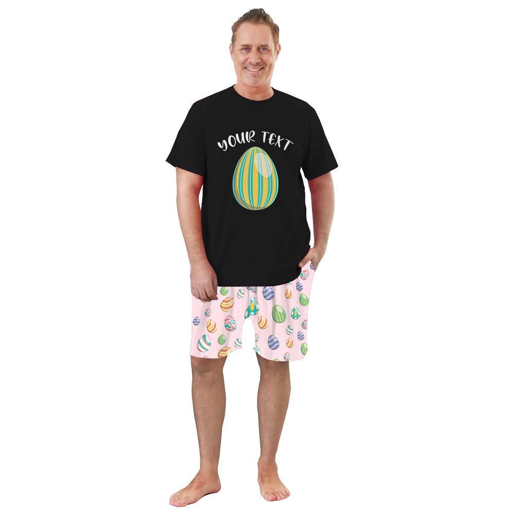 Cute Custom Name Easter Egg Pajamas With Plus Size Cute Custom Name Easter Egg Pajamas With Plus Size