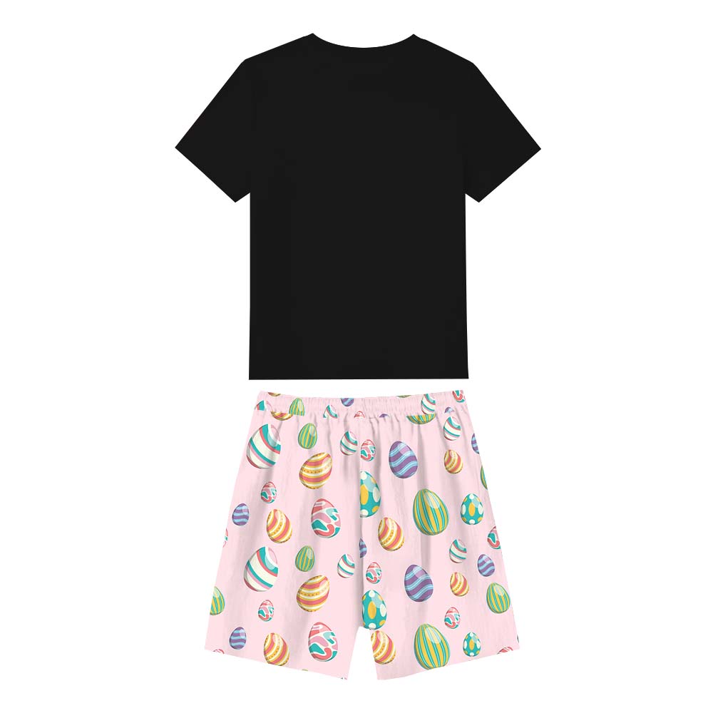 Cute Custom Name Easter Egg Pajamas With Plus Size Cute Custom Name Easter Egg Pajamas With Plus Size