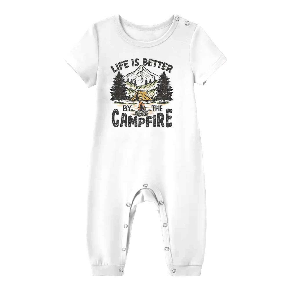 Cute Camping Family Matching Pajamas Short Sleeves Cute Camping Family Matching Pajamas Short Sleeves