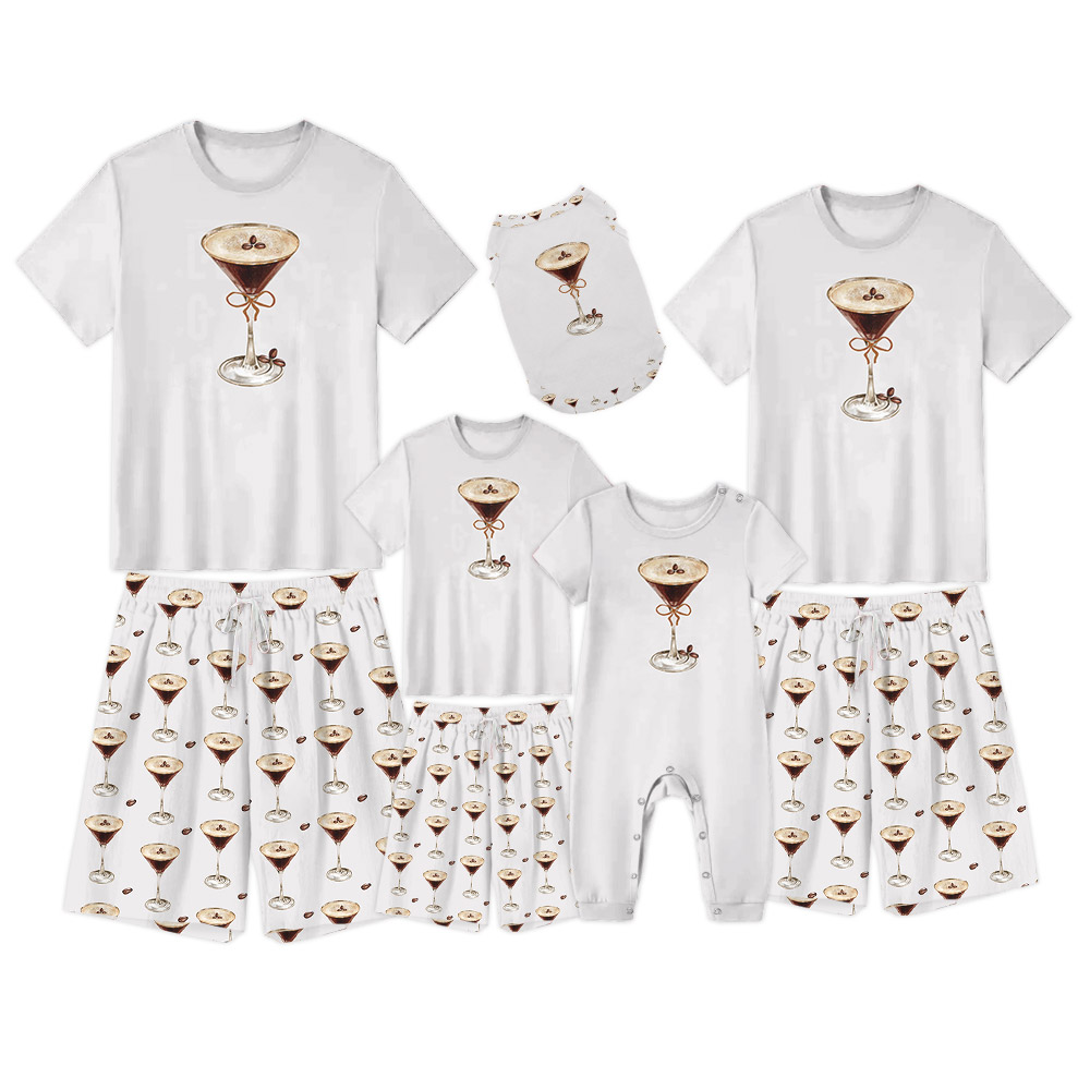 Cute Espresso Martini Cocktail PJs Tshirts And Shorts Cute Espresso Martini Cocktail PJs Tshirts And Shorts
