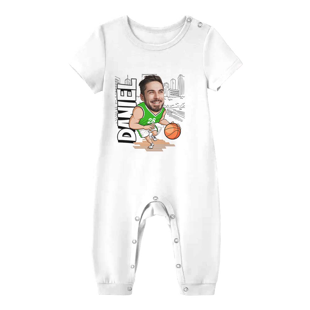 Personalized Basketball Pajama Short Set White Personalized Basketball Pajama Short Set White