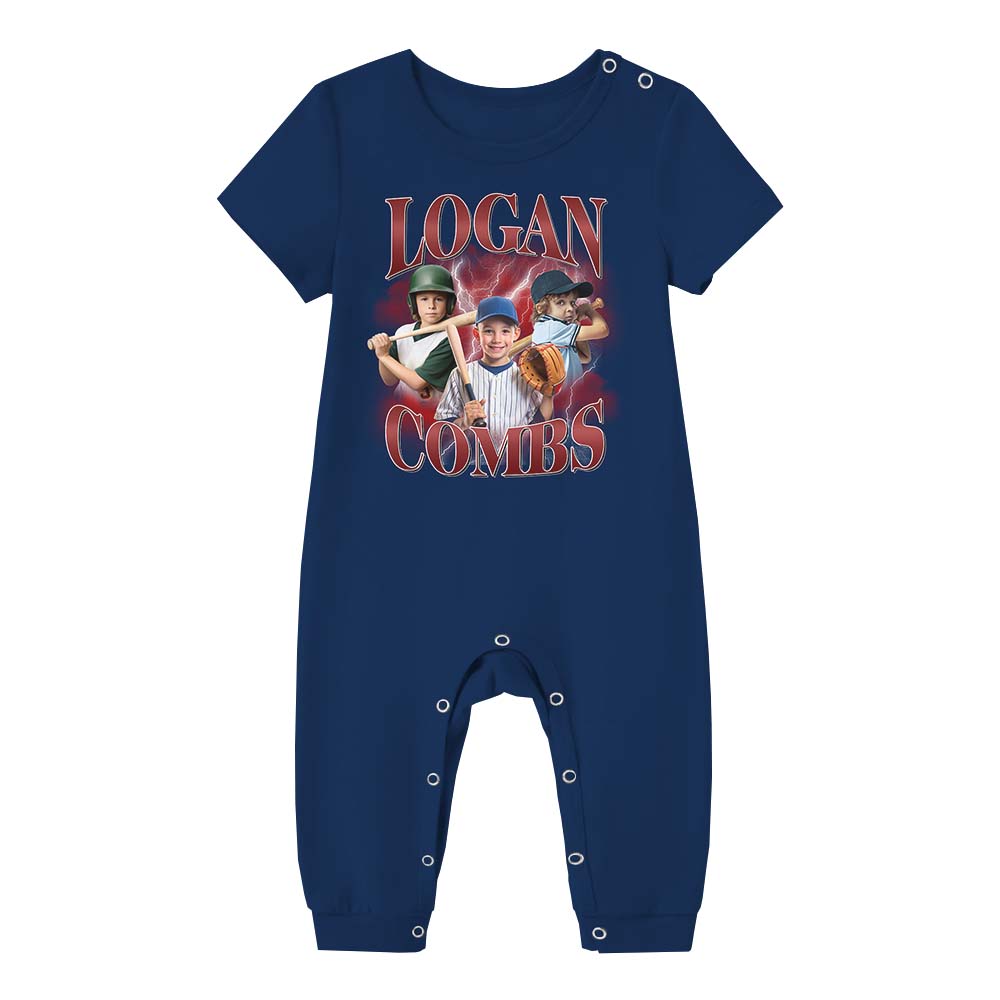 Custom Baseball Rap Tee Pajamas With Plus Size Custom Baseball Rap Tee Pajamas With Plus Size