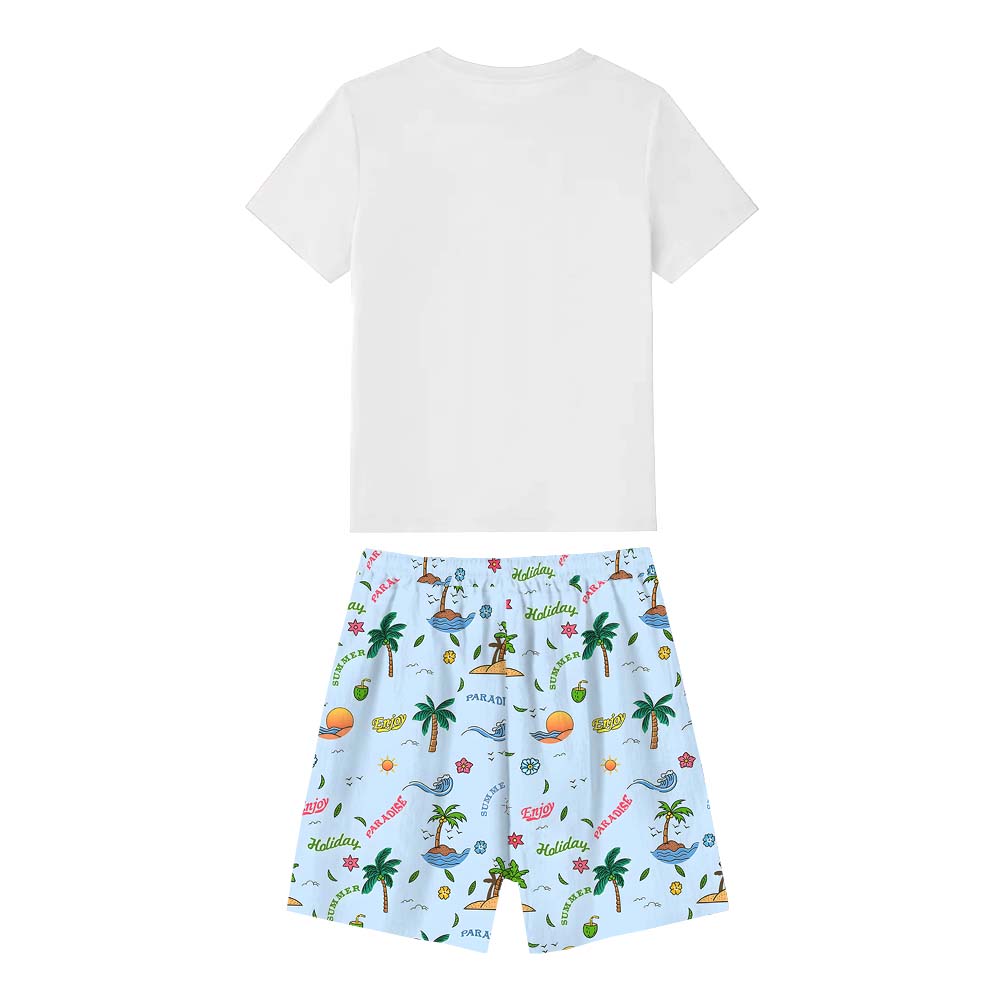 Custom Name Family Vacation 2025 Pajamas For Family Short Sleeves Custom Name Family Vacation 2025 Pajamas For Family Short Sleeves