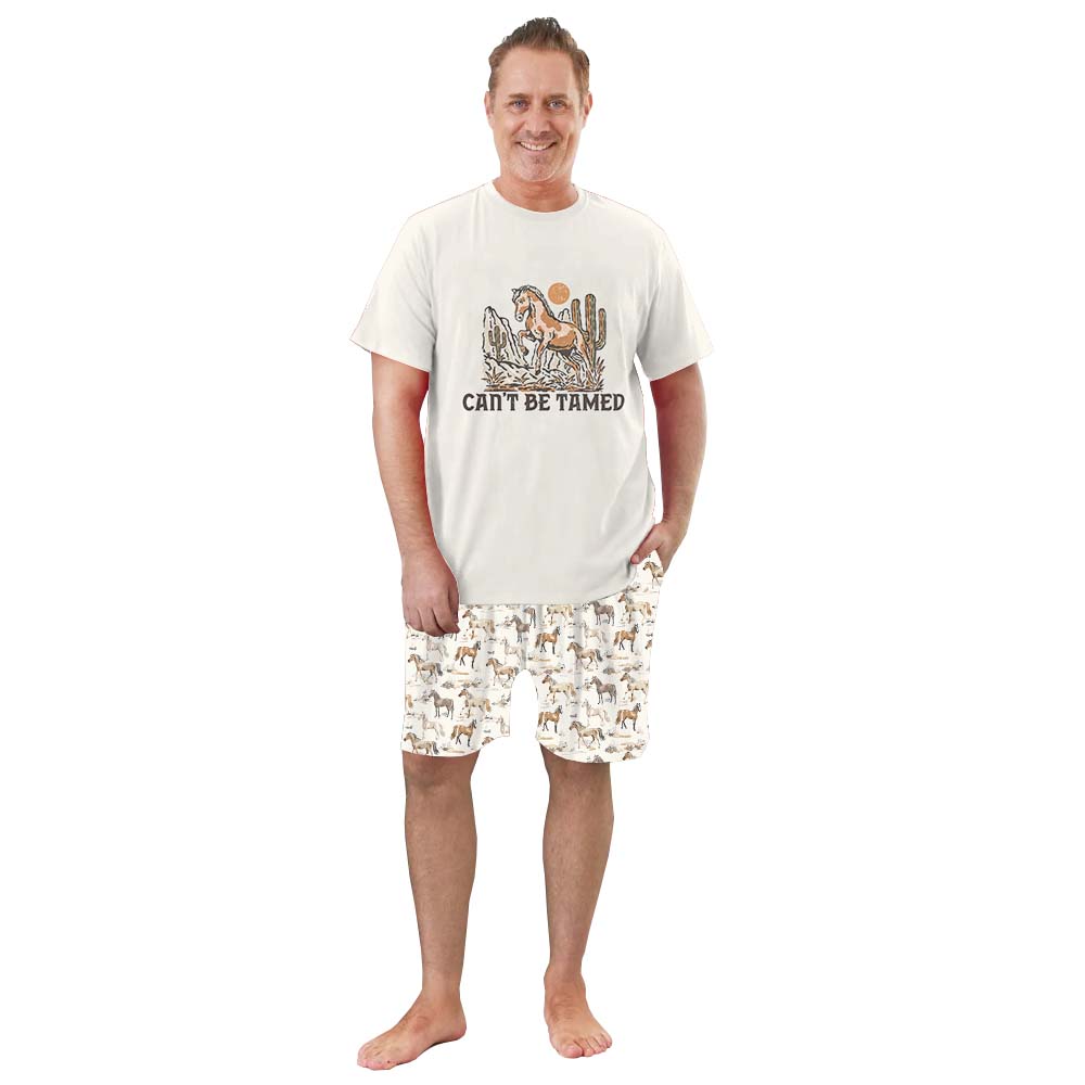 Vintage Horse Lover PJs Tshirts And Shorts
