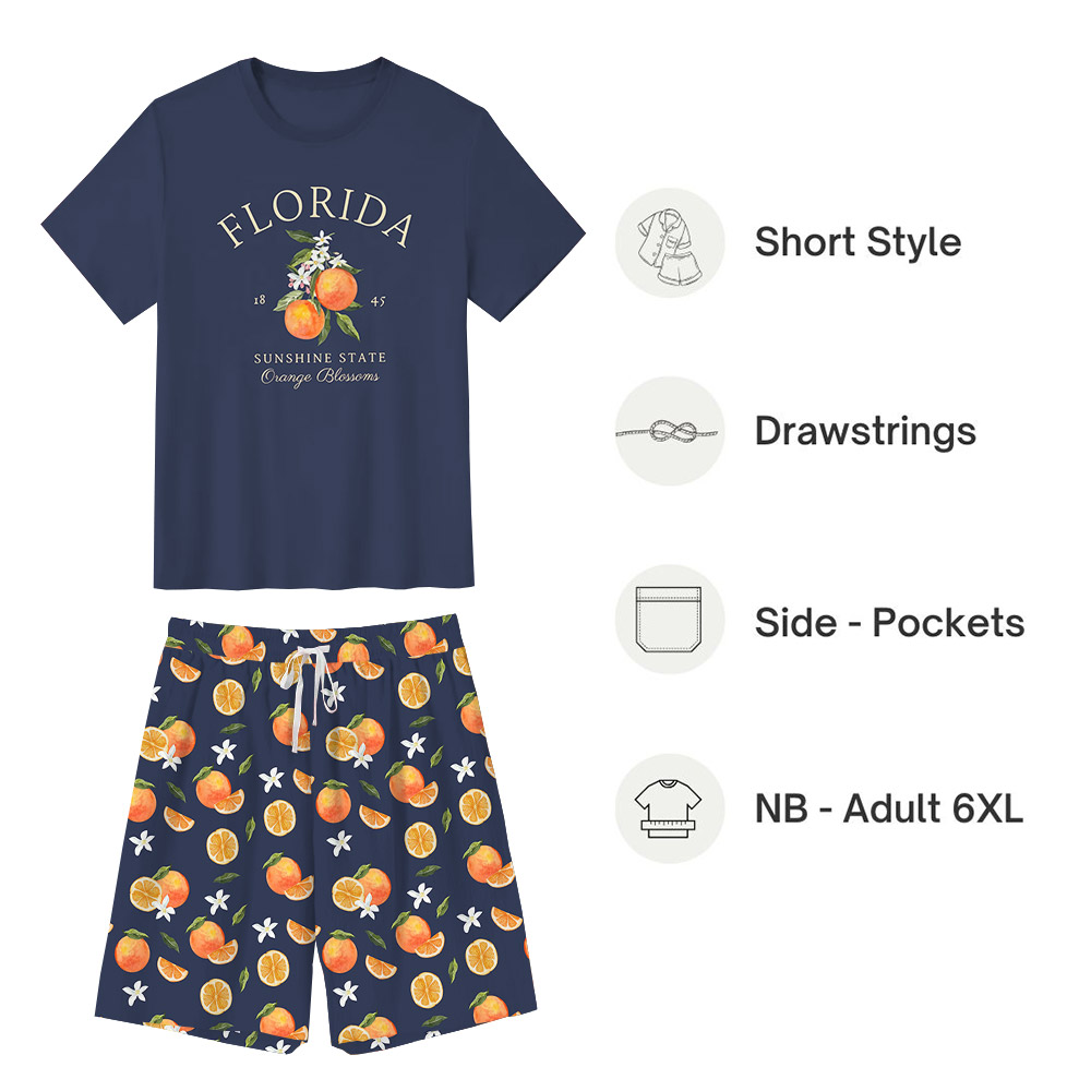 Unique Orange Blossoms Florida State Pajamas Unique Orange Blossoms Florida State Pajamas