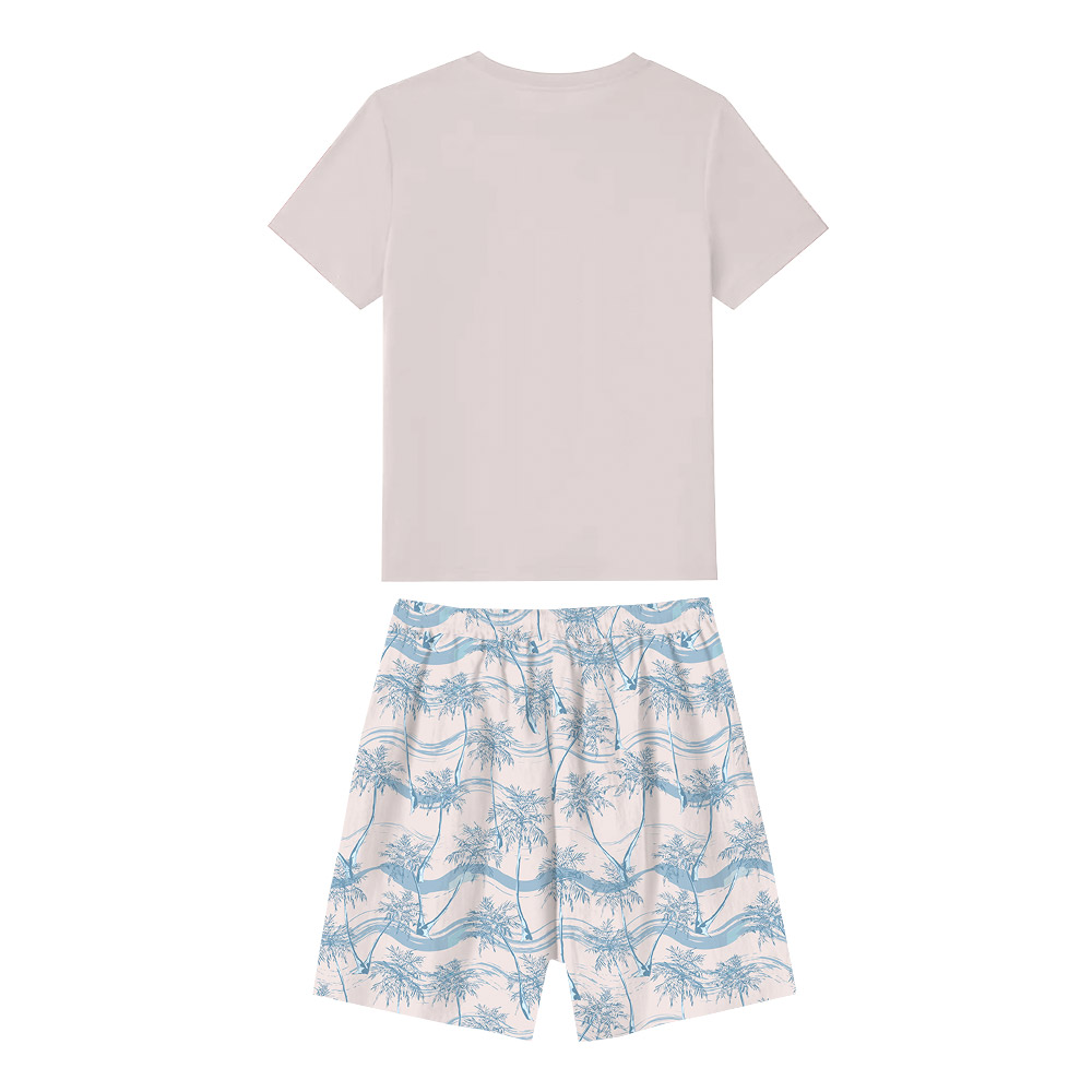 Florida Beach Vacation Pajamas With Palm Tree Print Florida Beach Vacation Pajamas With Palm Tree Print