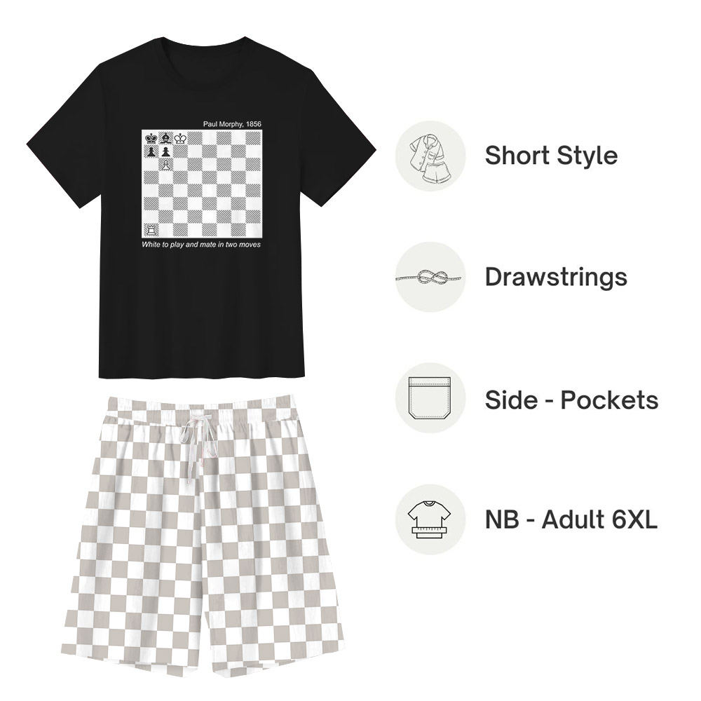 Unique Paul Morphy Chess Pajamas Checkred Unique Paul Morphy Chess Pajamas Checkred