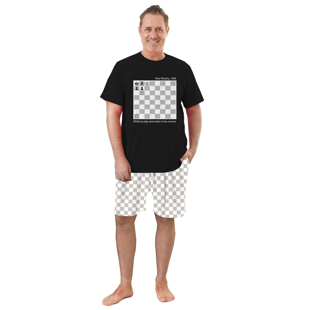 Unique Paul Morphy Chess Pajamas Checkred Unique Paul Morphy Chess Pajamas Checkred