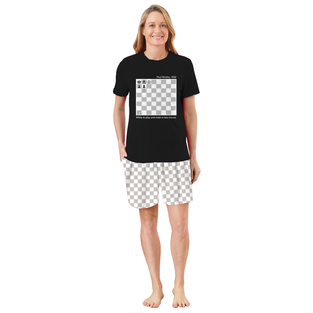 Unique Paul Morphy Chess Pajamas Checkred Unique Paul Morphy Chess Pajamas Checkred