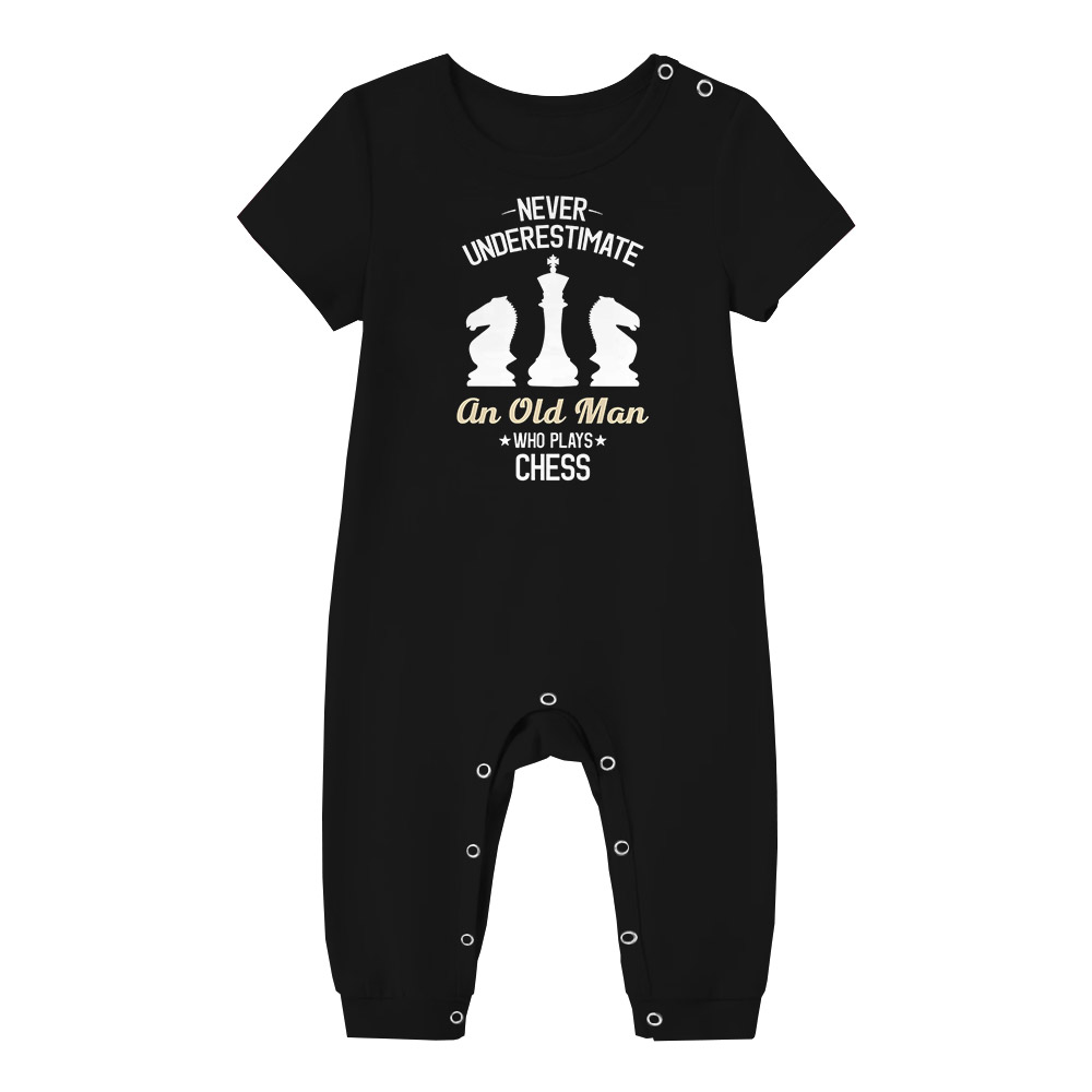 Funny Chess Print Pajamas Sets White Black Funny Chess Print Pajamas Sets White Black
