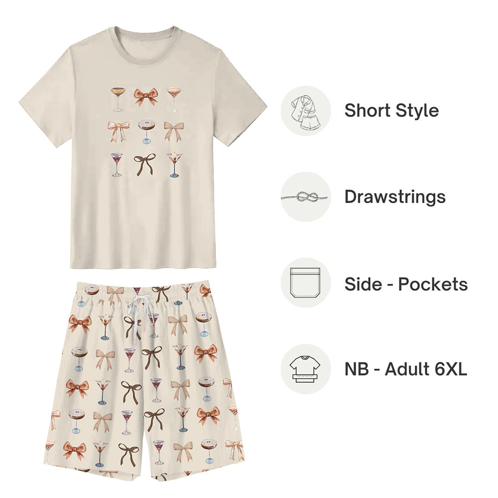 Espresso Martini Cocktail Coquette Pajamas Sets