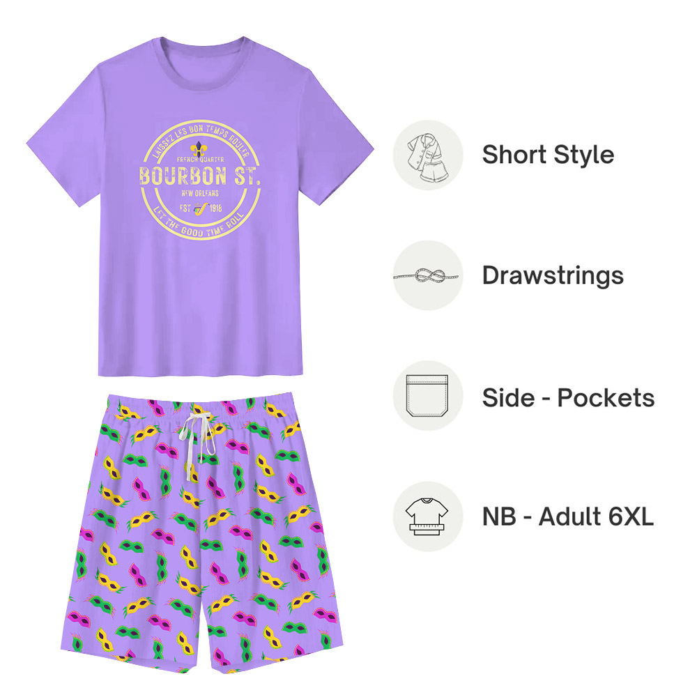 Bourbon Street New Orleans Pajamas Purple Bourbon Street New Orleans Pajamas Purple