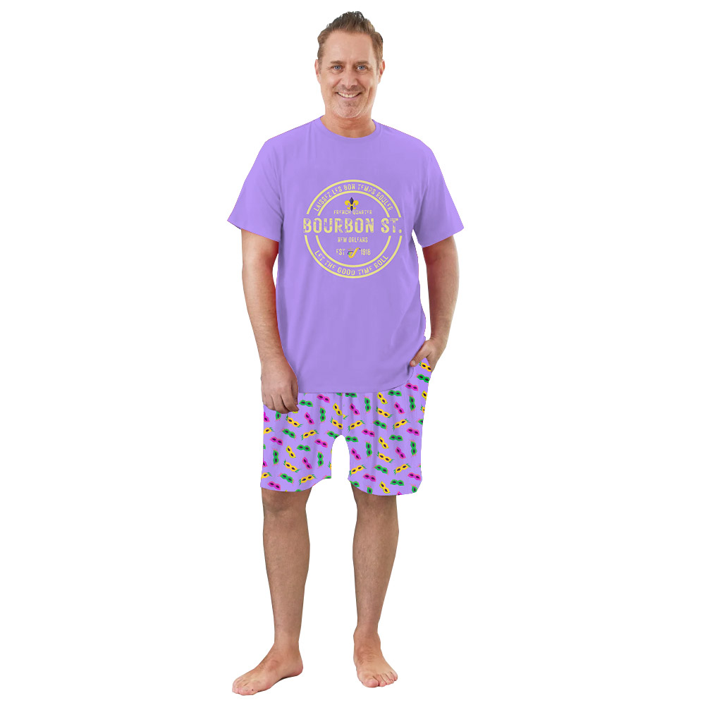 Bourbon Street New Orleans Pajamas Purple Bourbon Street New Orleans Pajamas Purple