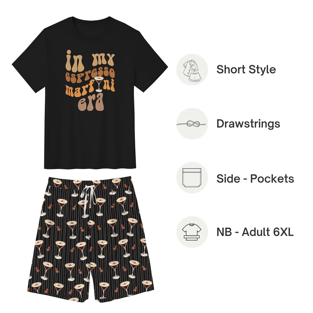 Cute Cocktail Theme Pajamas For Espresso Martini Lovers