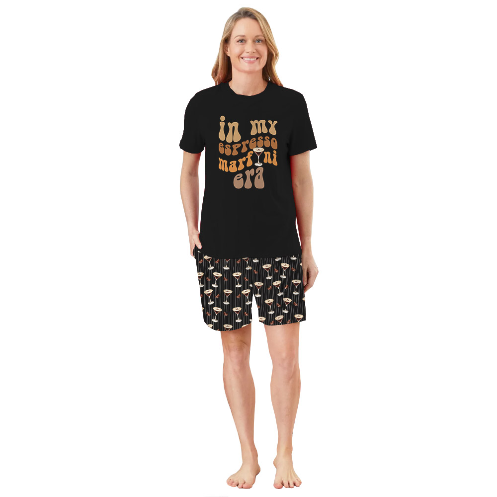 Cute Cocktail Theme Pajamas For Espresso Martini Lovers