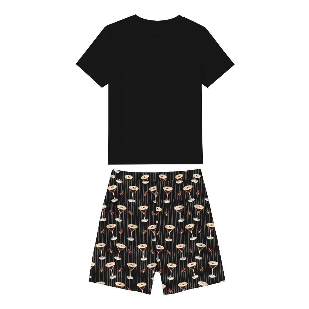 Cute Cocktail Theme Pajamas For Espresso Martini Lovers