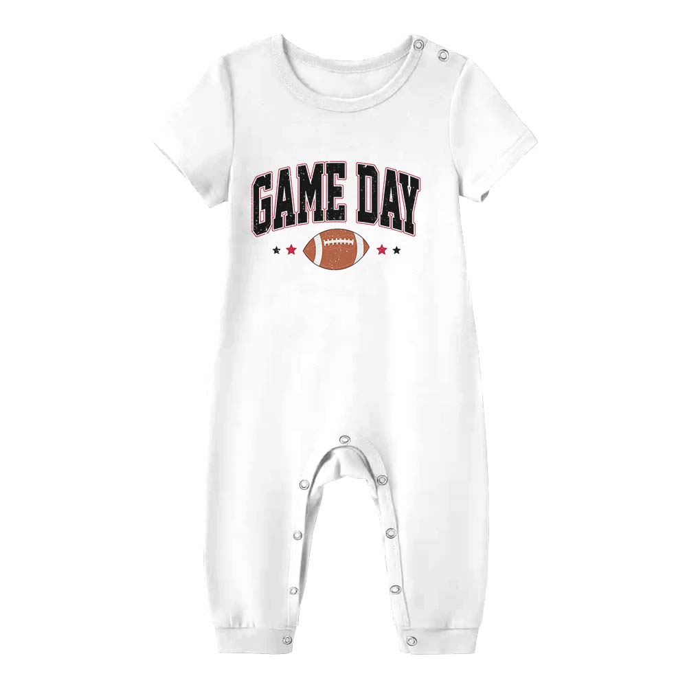 Game Day Football Themed Pajamas Short Sets