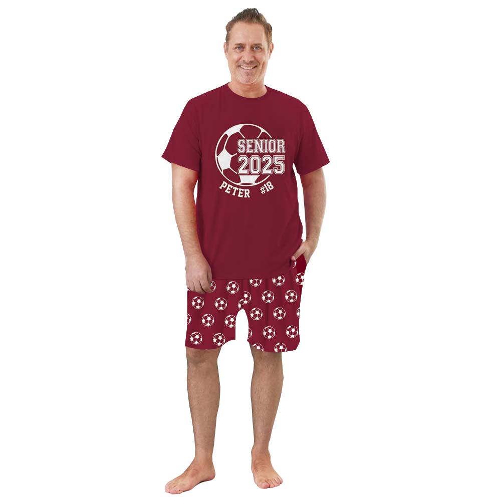 Unique Soccer Senior Class Of 2025 Pajamas For Family And Pets Short Sleeves Unique Soccer Senior Class Of 2025 Pajamas For Family And Pets Short Sleeves