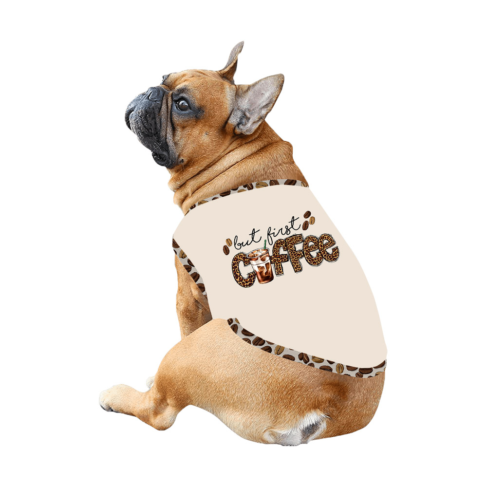 Funny But First Coffee Pajamas With Leopard Pattern Funny But First Coffee Pajamas With Leopard Pattern