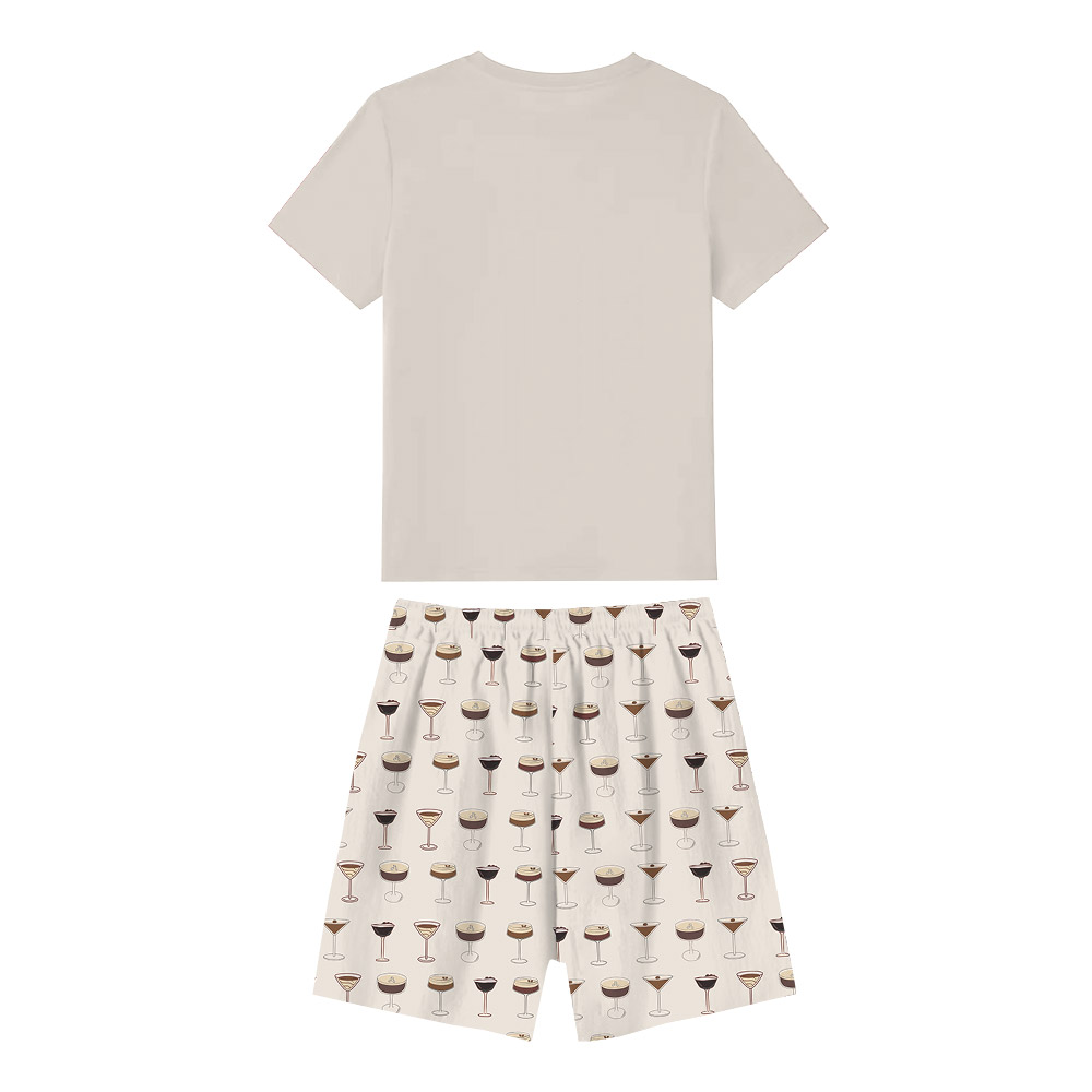 Unique Drinking Theme Espresso Martini Pajamas Sets Unique Drinking Theme Espresso Martini Pajamas Sets