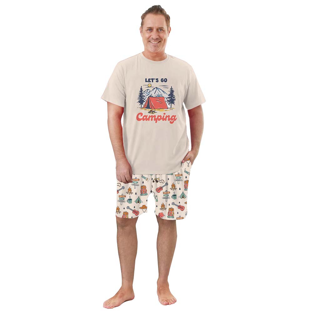 Let’s Go Camping Short Sleeve Matching Holiday Pajamas