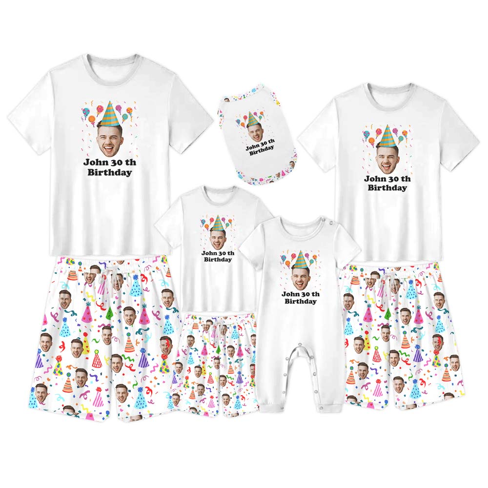 Funny Birthday Shirt Pajamas Short Sets White Funny Birthday Shirt Pajamas Short Sets White