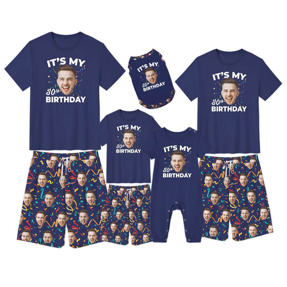 Personalized Photo Birthday Pajamas With Plus Size Personalized Photo Birthday Pajamas With Plus Size