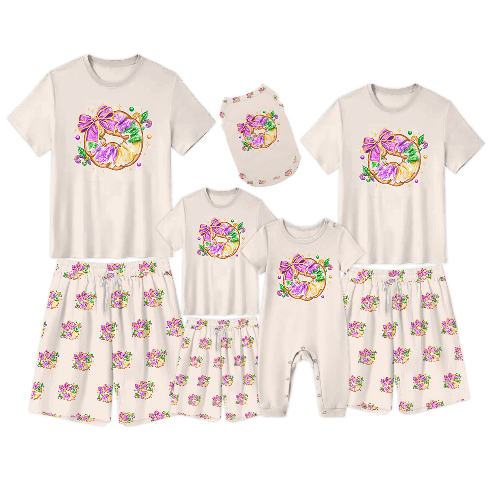 Unique King Cake Coquette Pajamas For Mardi Gras