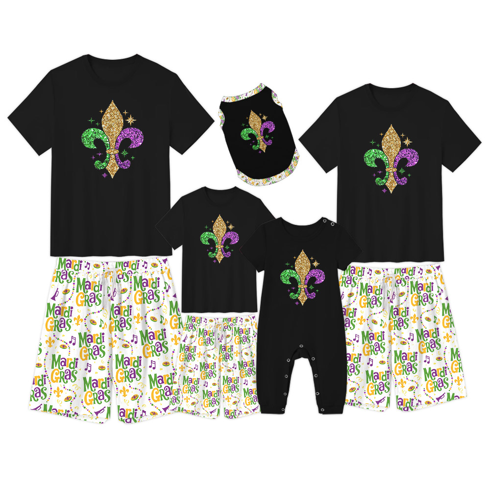 Unique Mardi Gras Fleur De Lis Pajamas Sets Unique Mardi Gras Fleur De Lis Pajamas Sets