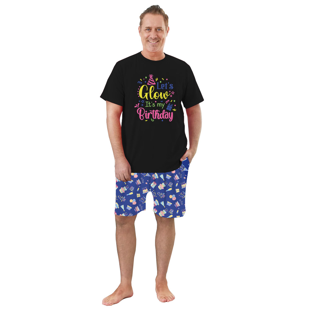 Funny Let's Glow It's My Birthday Pajamas Sets Funny Let's Glow It's My Birthday Pajamas Sets