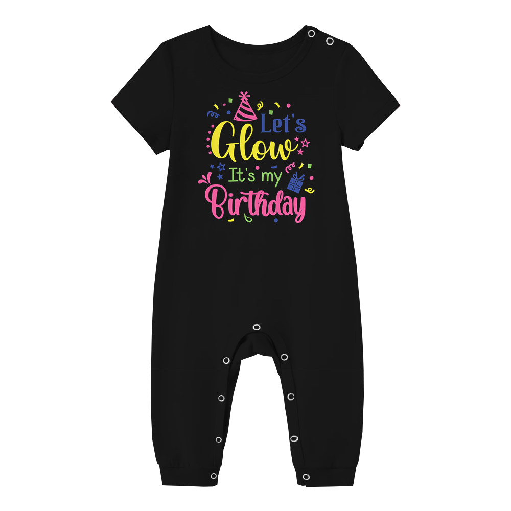 Funny Let's Glow It's My Birthday Pajamas Sets Funny Let's Glow It's My Birthday Pajamas Sets