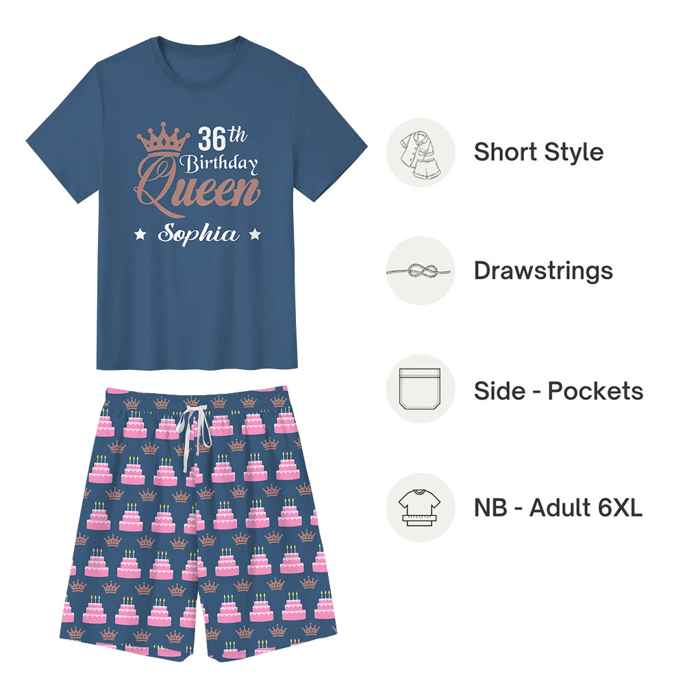 Cute Custom Birthday Pajamas Sets With Name And Age Cute Custom Birthday Pajamas Sets With Name And Age