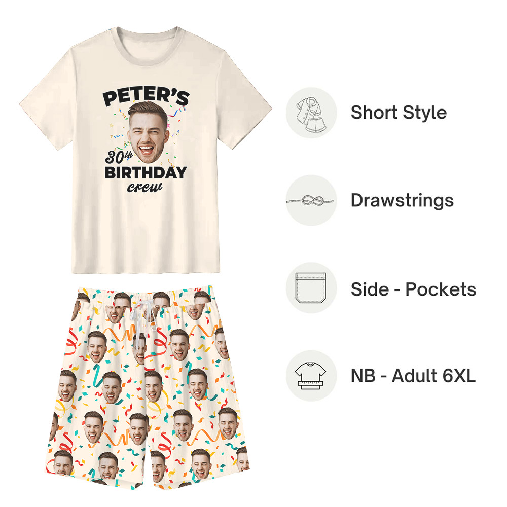 Unique Matching Family Birthday Pajamas With Face