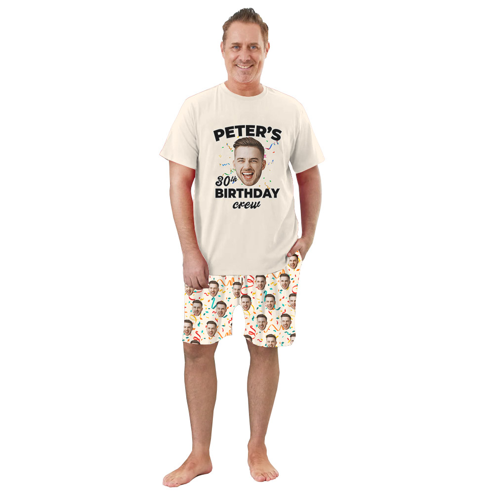 Unique Matching Family Birthday Pajamas With Face