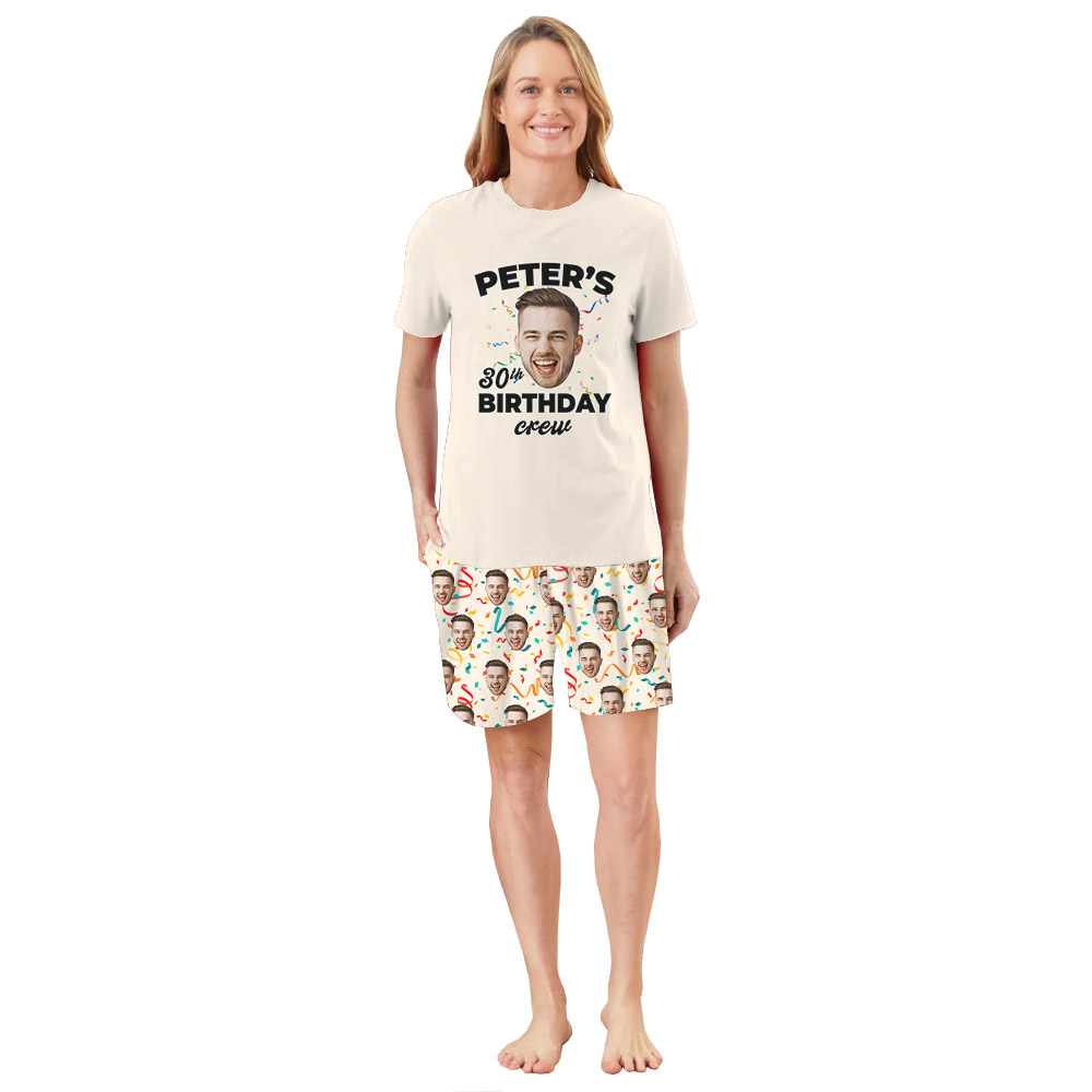 Unique Matching Family Birthday Pajamas With Face