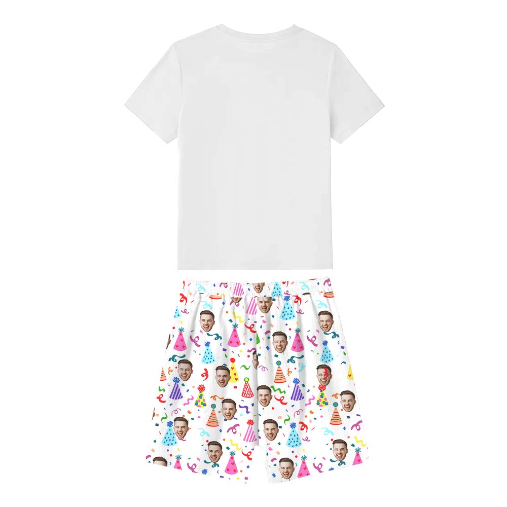 Funny Birthday Shirt Pajamas Short Sets White Funny Birthday Shirt Pajamas Short Sets White