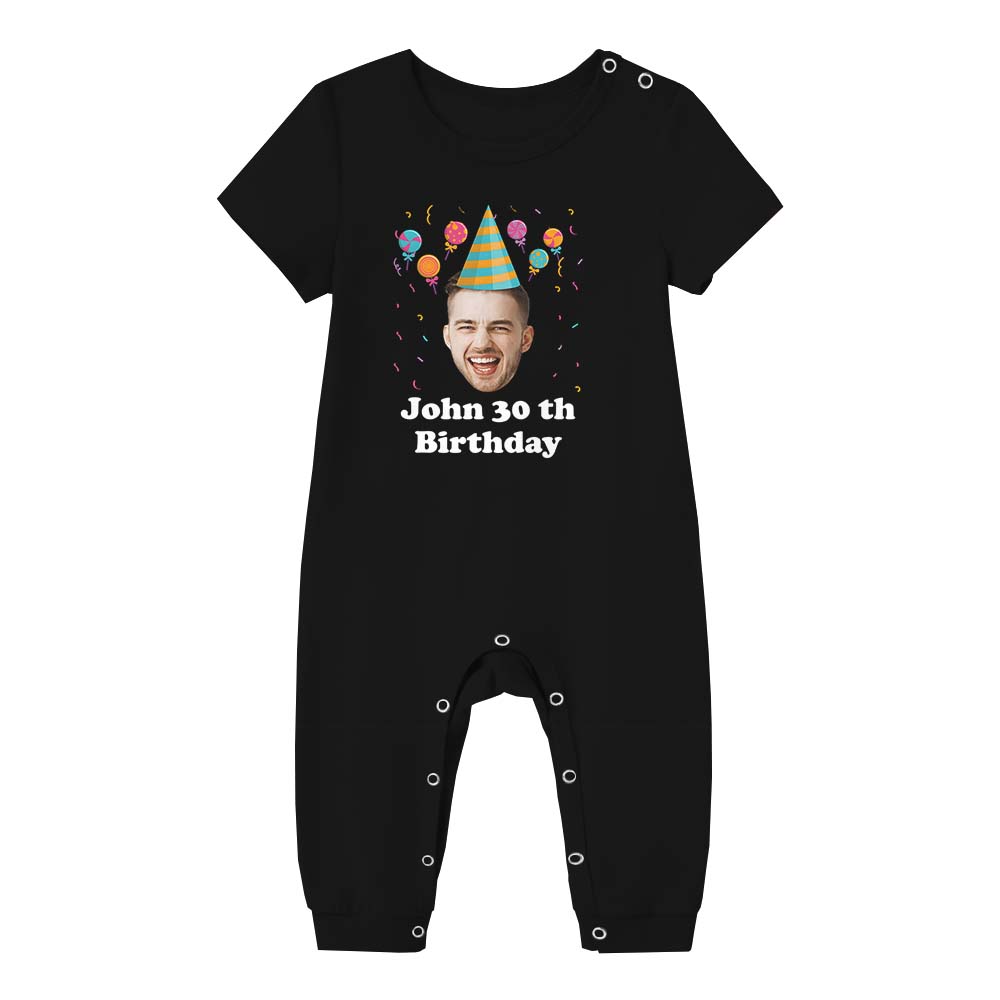 Custom Face Birthday Short Sleeve Matching Pajamas Custom Face Birthday Short Sleeve Matching Pajamas