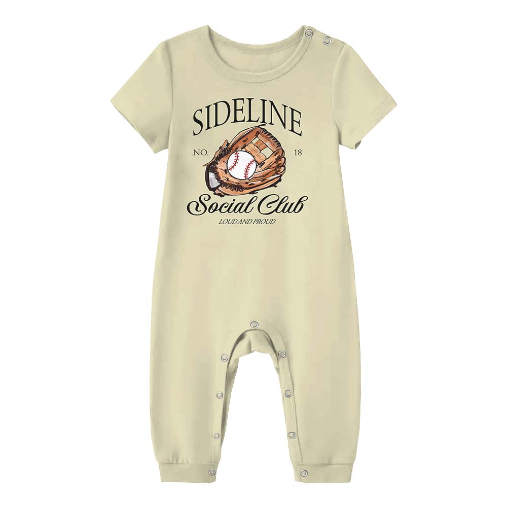 Personalized Two Sided Baseball Pajamas For Family And Pets Short Sleeves Personalized Two Sided Baseball Pajamas For Family And Pets Short Sleeves